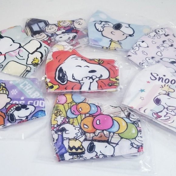 3x custom PEANUTS Snoopy MEGA MIX FACE MASK cover - Picture 2 of 14